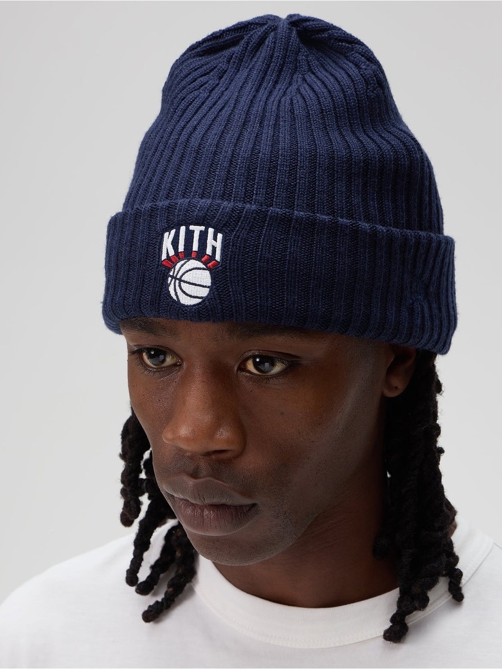 Kith & New Era for New York Knicks Knit Beanie Nocturnal 100% Merino Wool Hat